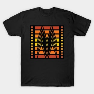 “Dimensional Levels” - V.4 Orange - (Geometric Art) (Dimensions) - Doc Labs T-Shirt